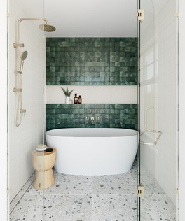 Deep Ocean Green Bathroom