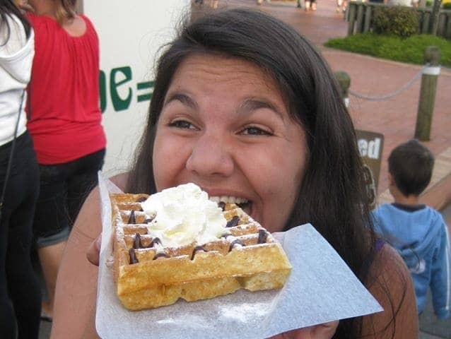 a giant waffle a giant waffle