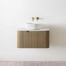 Airlie 750mm Wall Hung Single Vanity with Quartz Stone Countertop