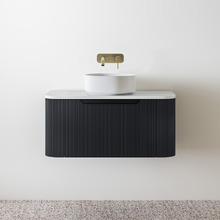 Airlie 900mm Wall Hung Single Vanity with Quartz Stone Countertop