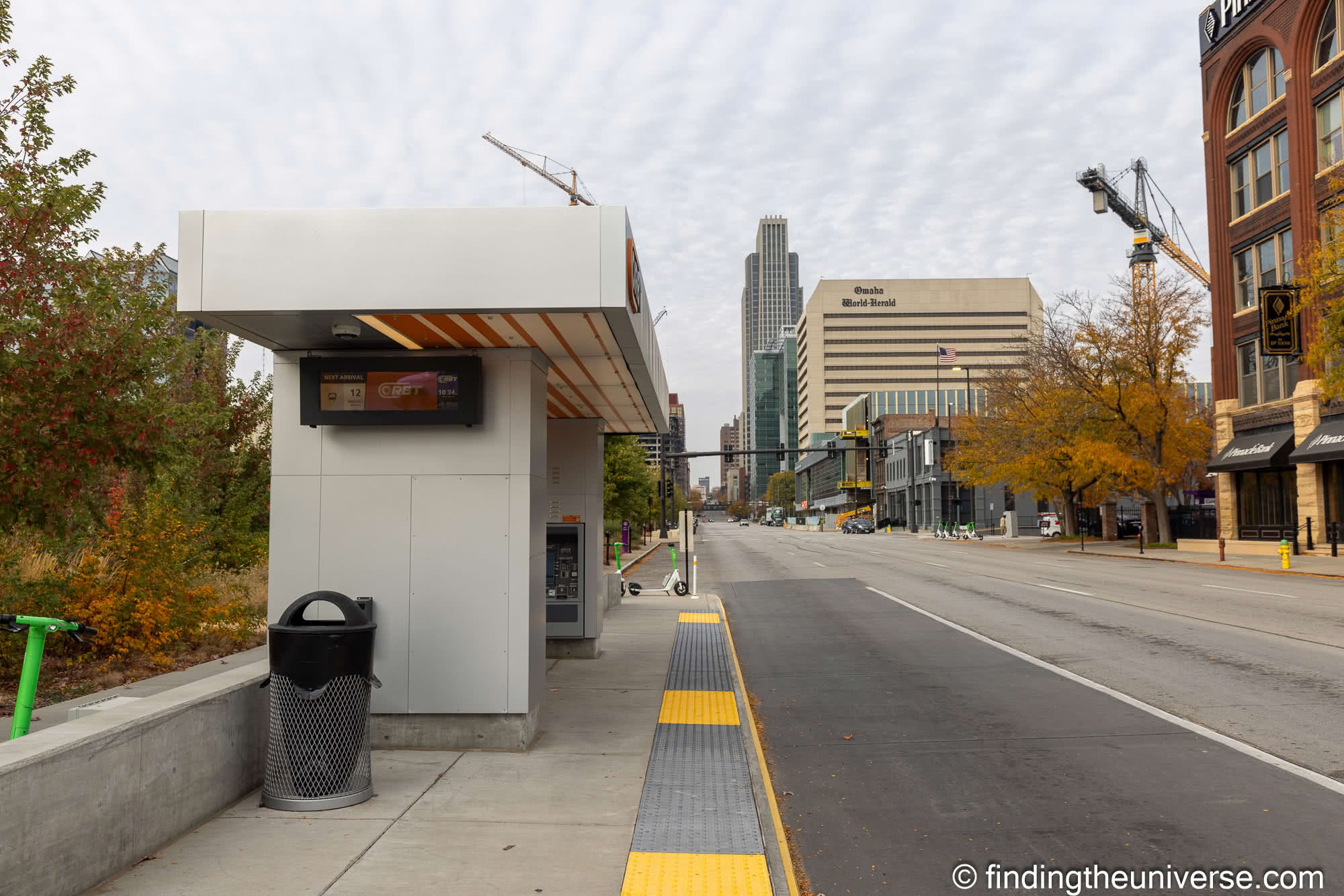 Bus stop Omaha by Laurence Norah
