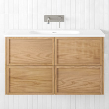 Cali 900mm Wall Hung Single Vanity with Integrated Basin