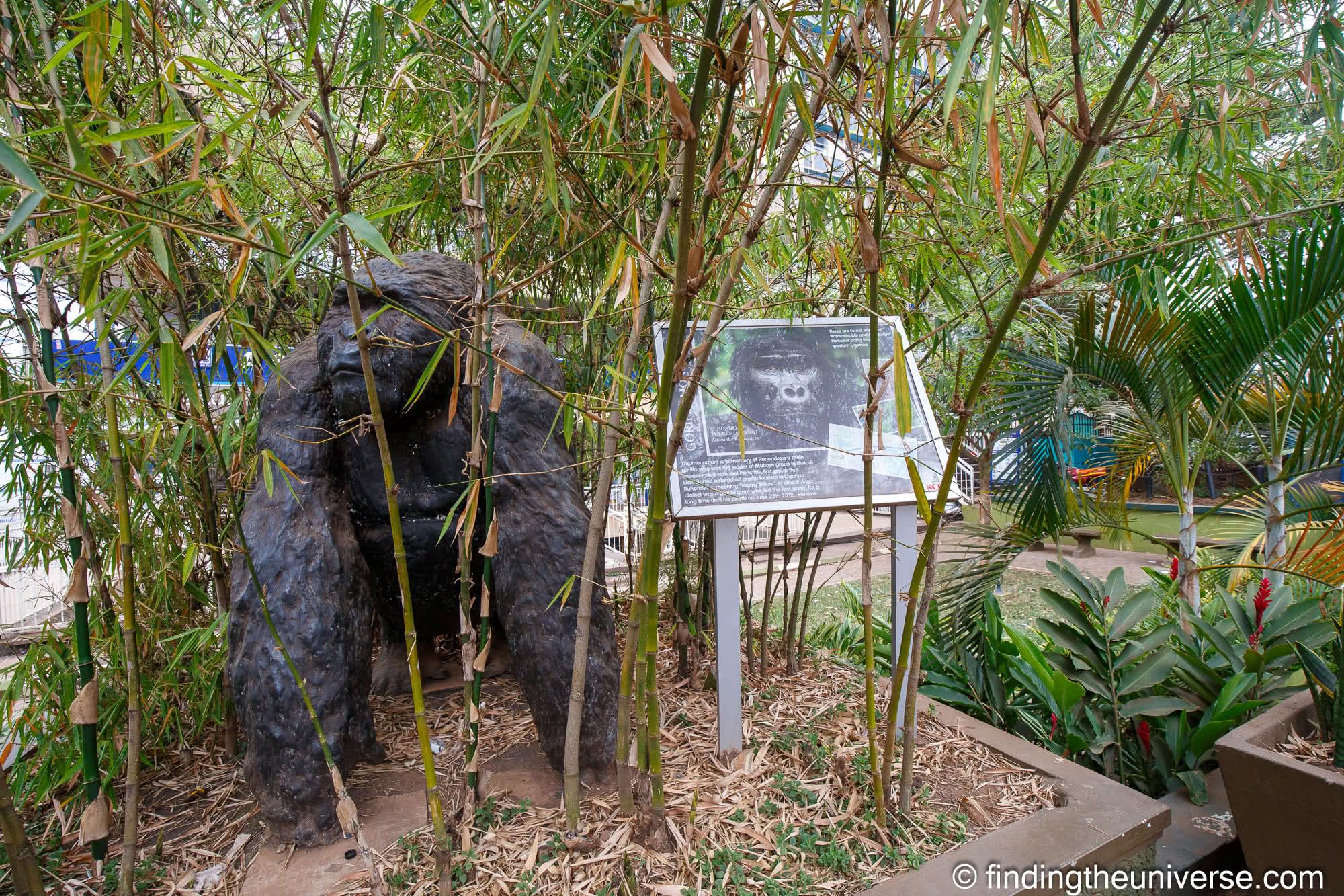 Gorilla monument Kampala by Laurence Norah