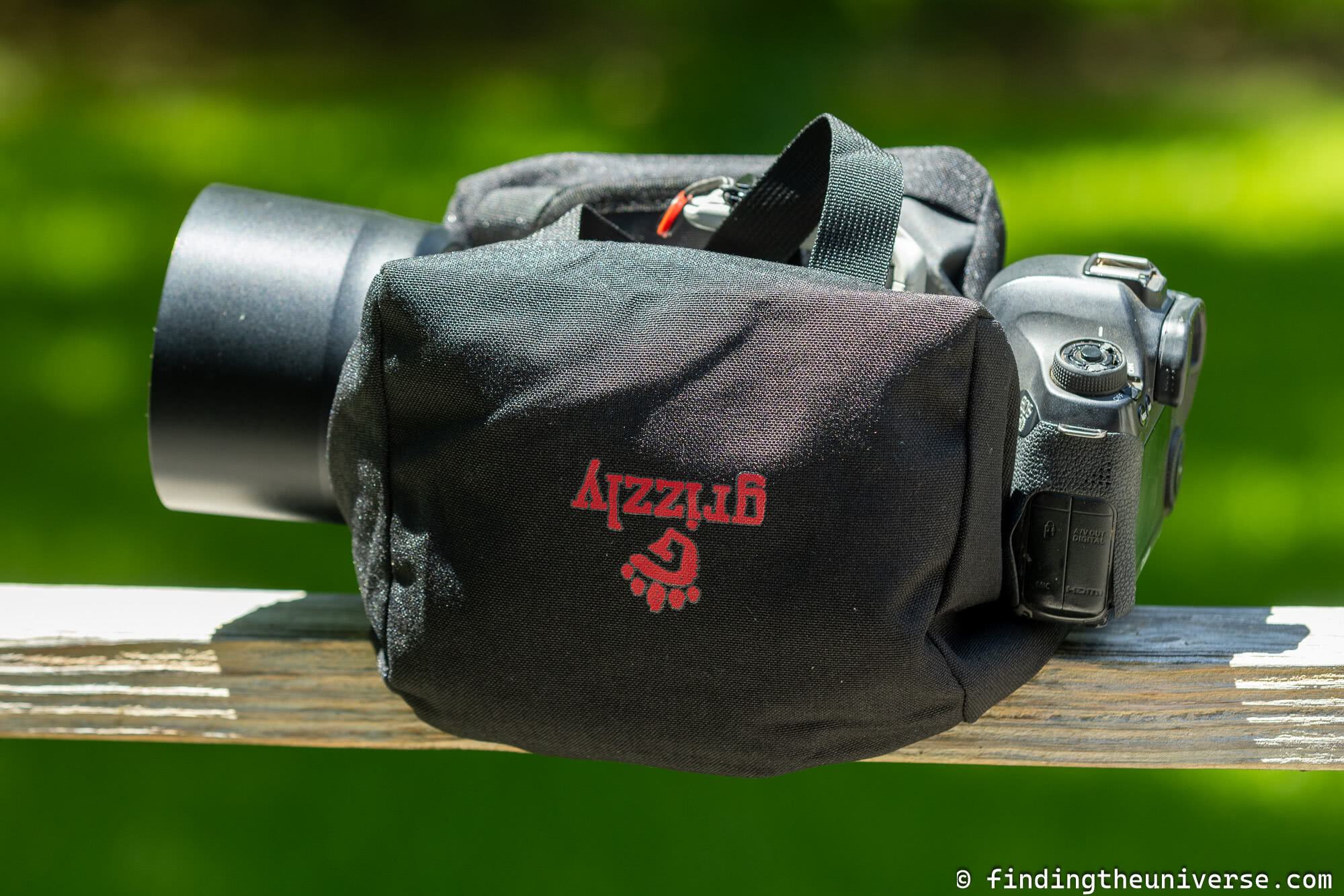 Grizzly photography bean bag by Laurence Norah