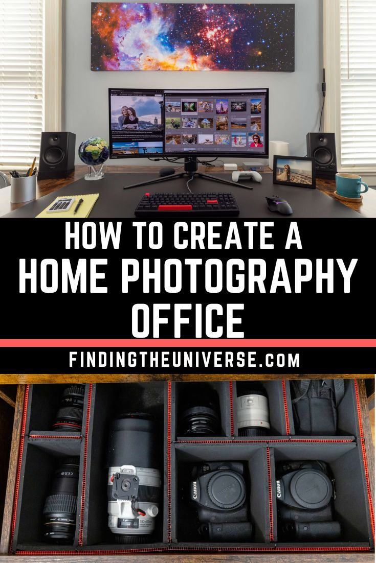 A detailed guide to creating the perfect home photography office. Tips on equipment, furniture and what to think about