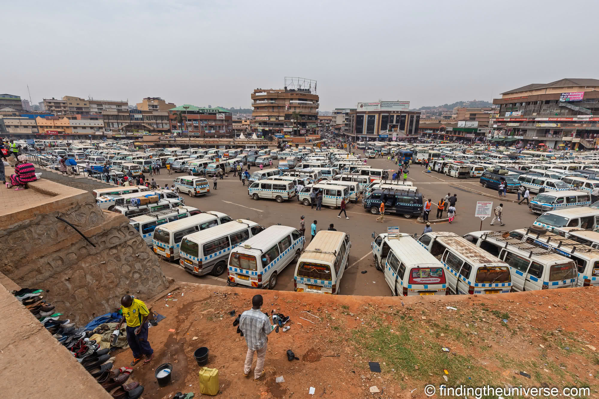 Kampala taxi stand by Laurence Norah