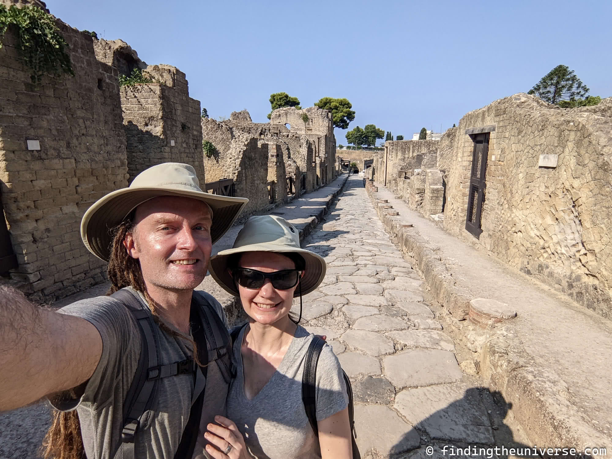 Laurence and Jess at Pompeii by Laurence Norah