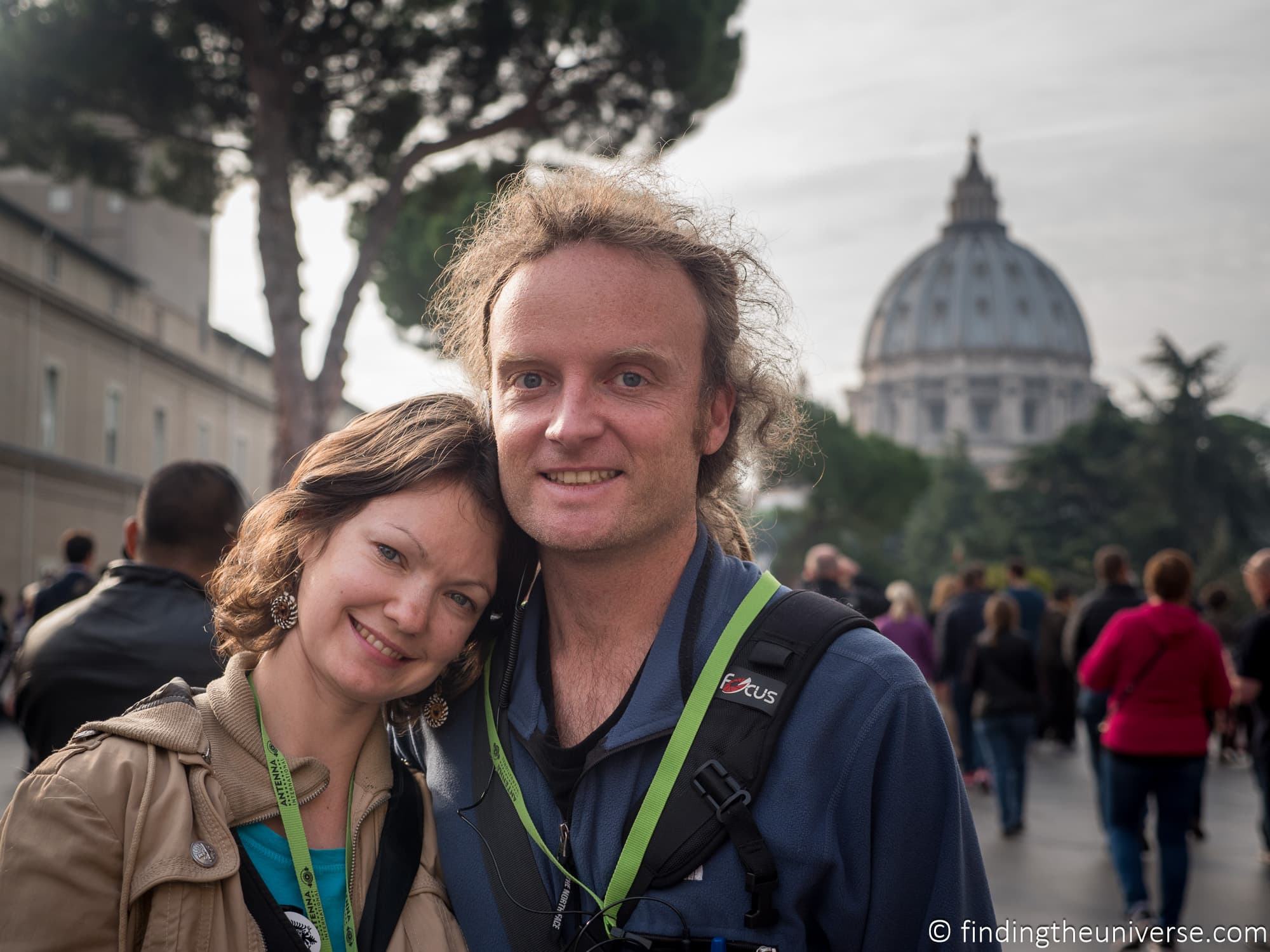 Laurence and Jessica Norah at St. Peter’s Basilica