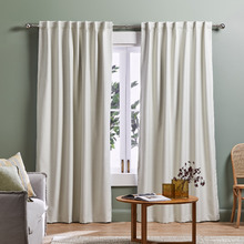 Lexington Cream Blockout Concealed Tab Top Curtains (Set of 2)