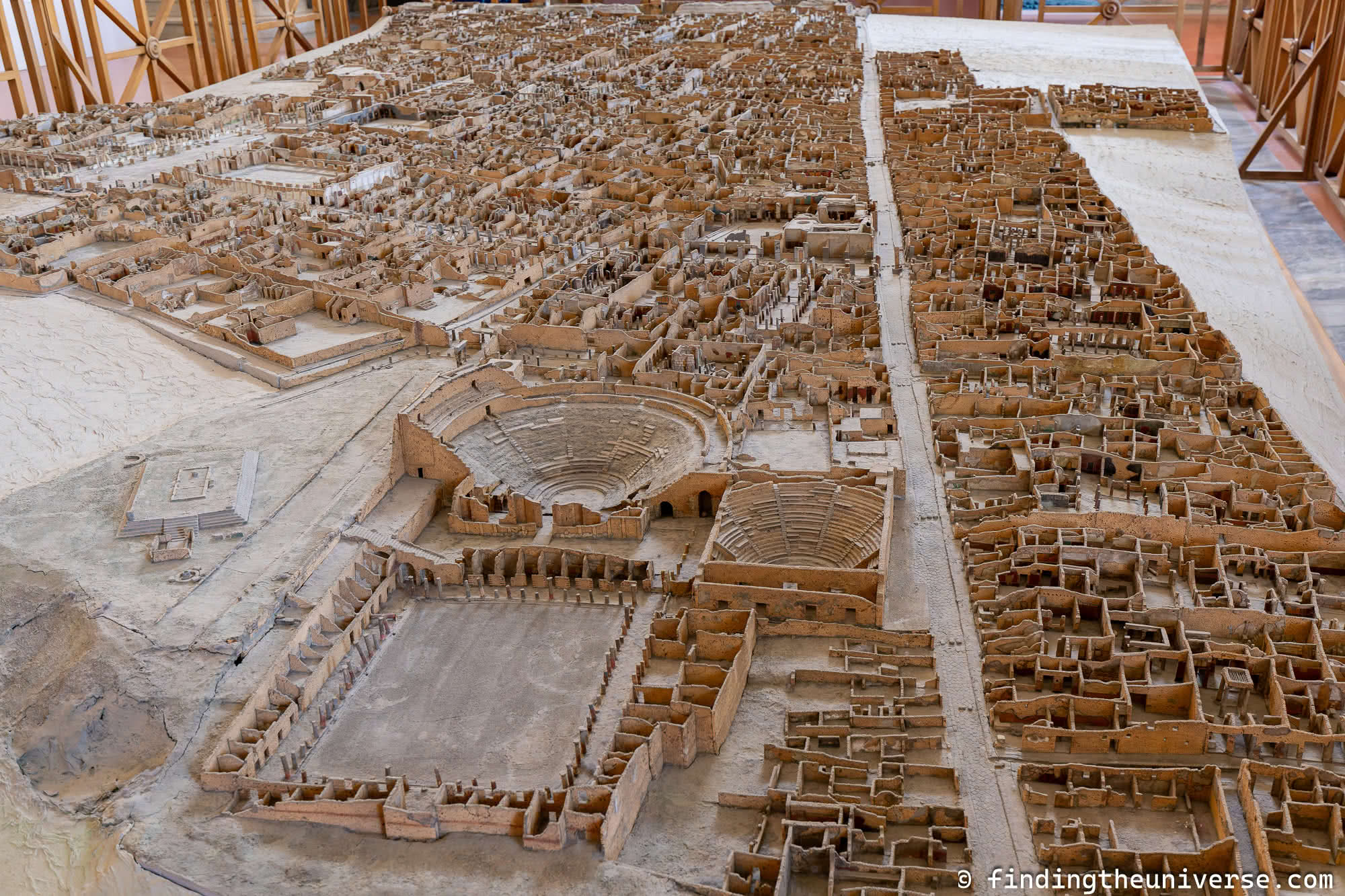 Map of Pompeii in Naples Museum by Laurence Norah
