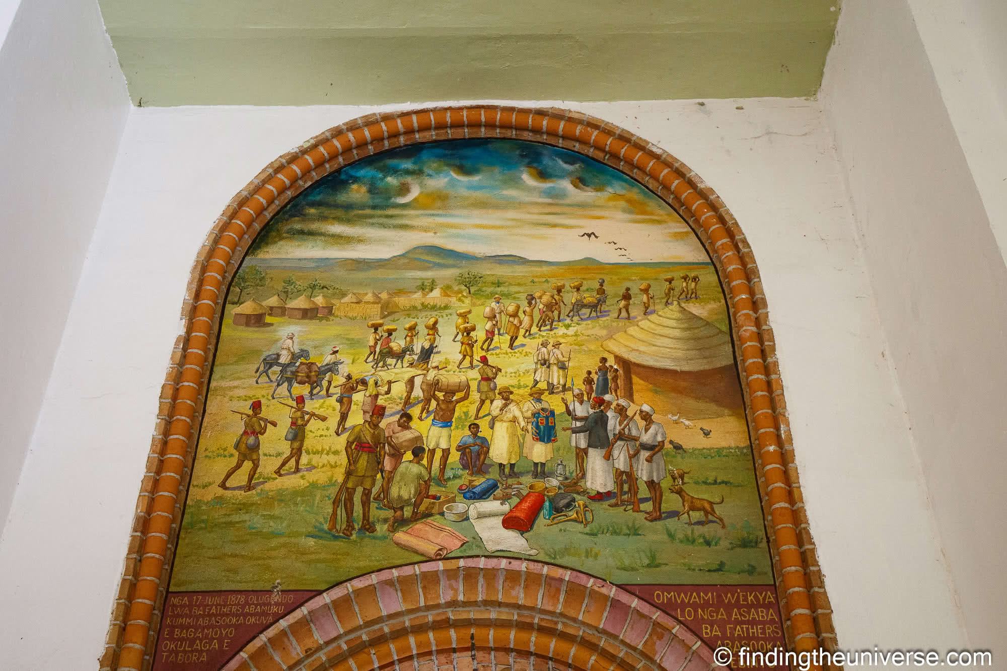 Mural in St Marys Cathedral Rubaga Kampala Uganda by Laurence Norah