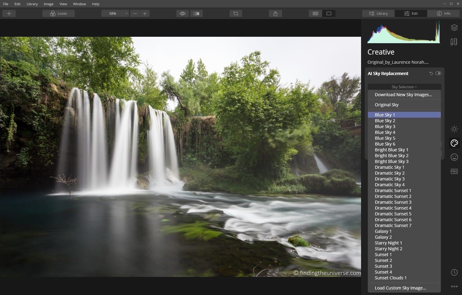 Sky replacement tutorial Step 3a