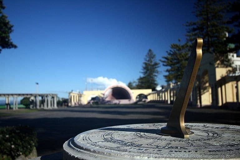 Sundial and sea shell in Napier Sundial and sea shell in Napier