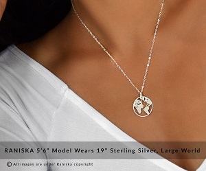 travel globe necklace