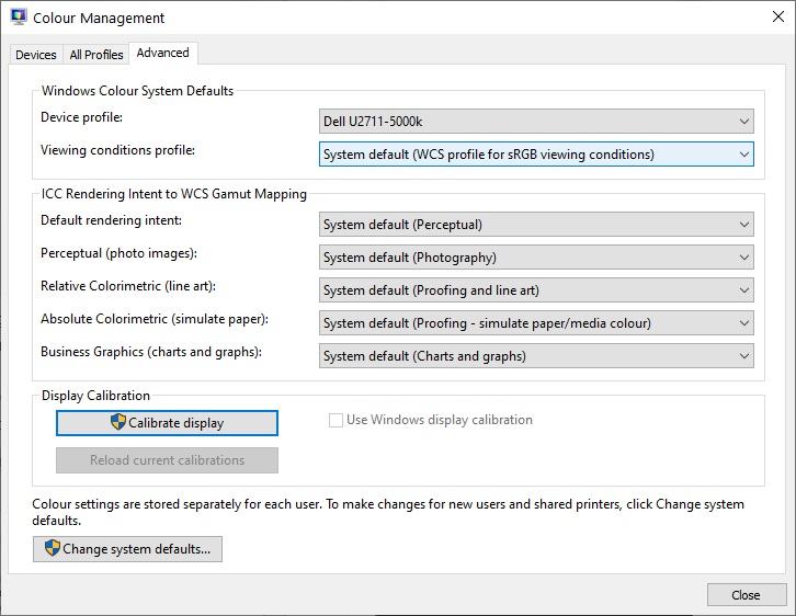 Windows Display Calibration 0