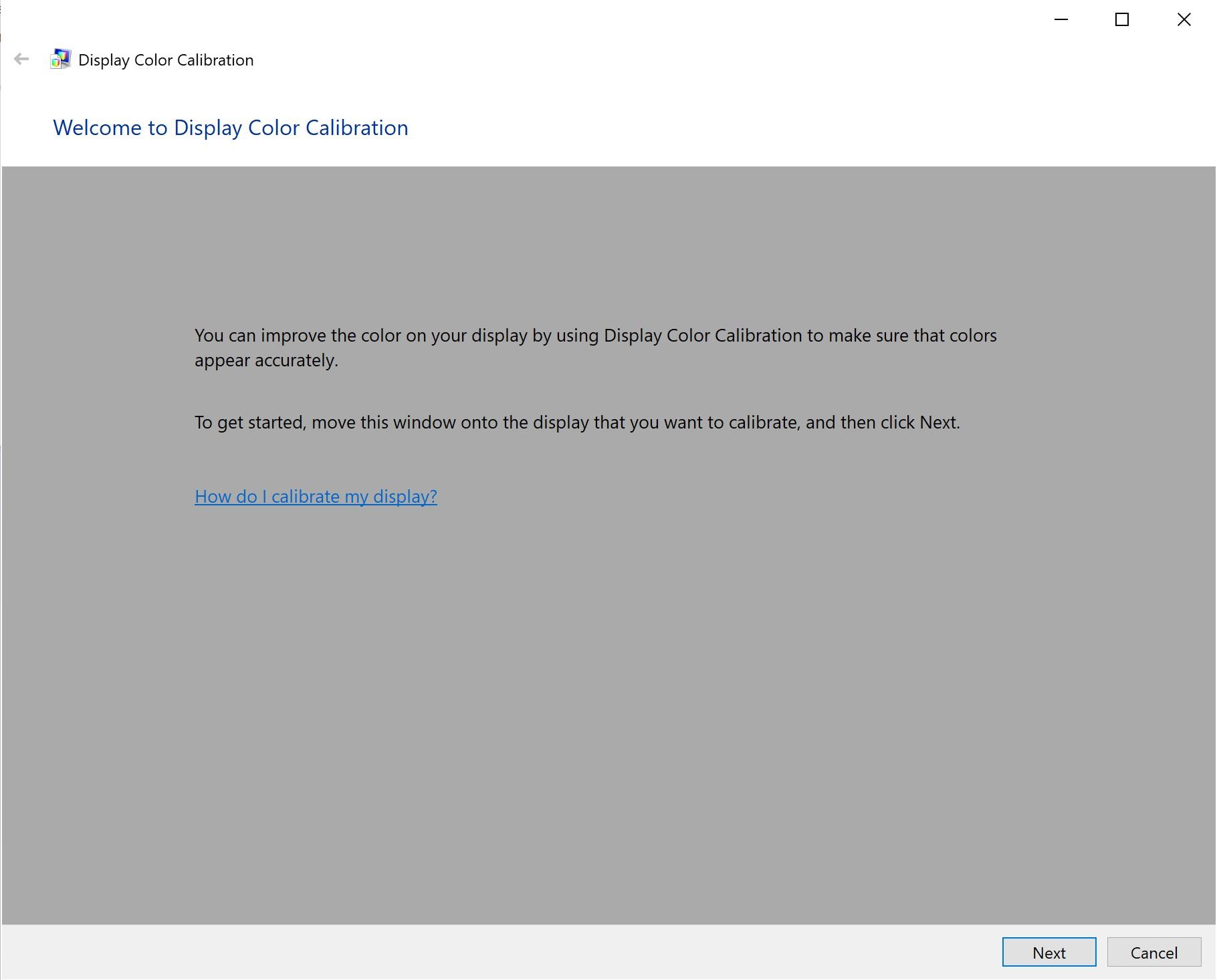 Windows Display Calibration 1