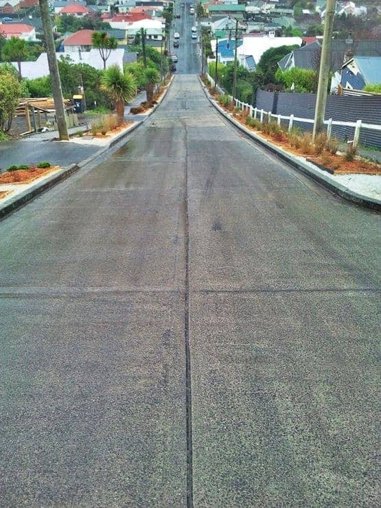 Worlds steepest street Balwdin St Dunedin Worlds steepest street Balwdin St Dunedin